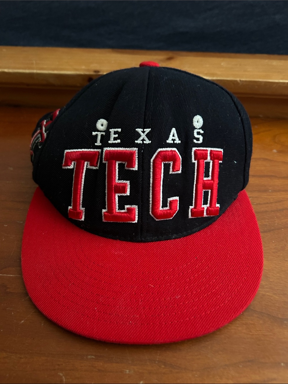 Zephyr Black & Red Texas TECH Snapback Hat